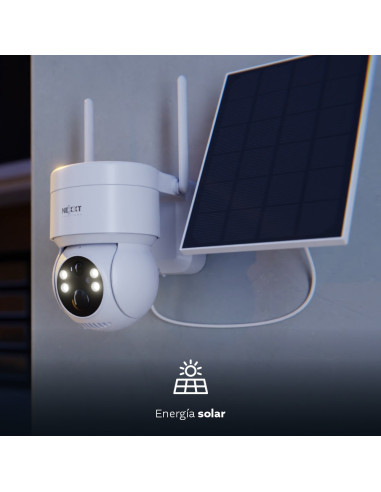 Cámara PTZ con panel solar Wi-Fi®