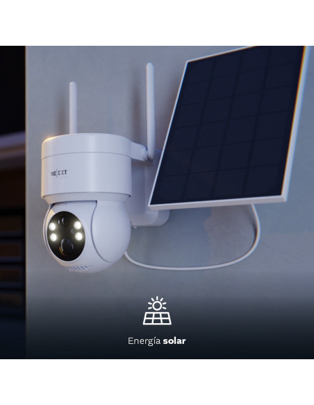 Cámara PTZ con panel solar Wi-Fi®