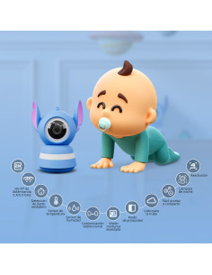 Monitor inteligente Wi-Fi® PTZ para bebé 2